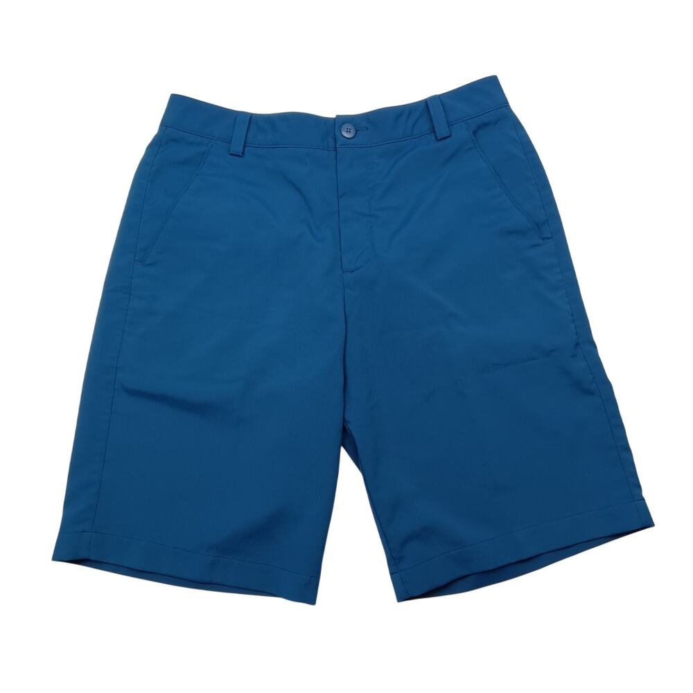 Puma Men's Teal Flat Front Golf Shorts Size 32